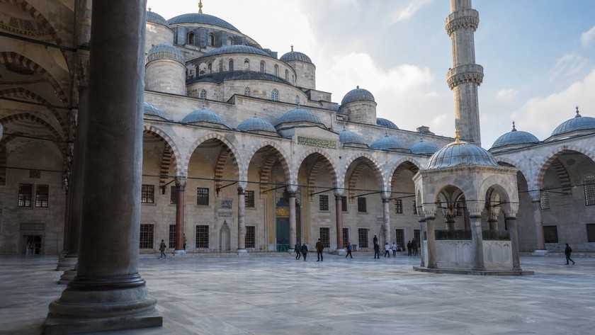 Sultanahmet Camii avlu ve kemer detayları