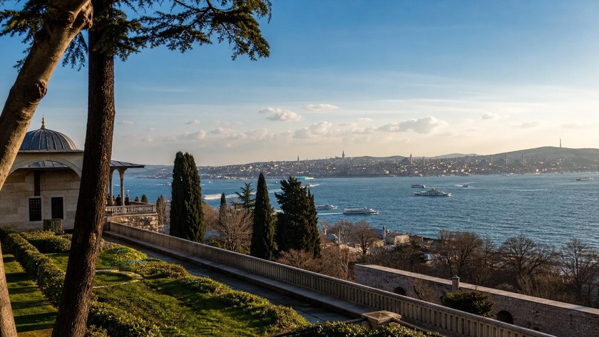 Topkapı Sarayı Boğaz manzarası