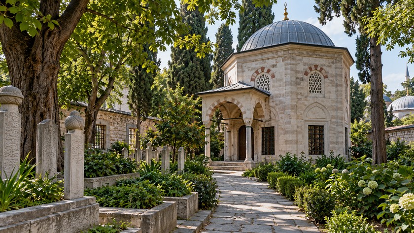 Türbe ve hazire çevresi